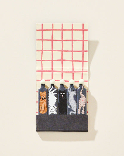 Cats Printed Stem Matchbook
