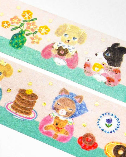 Gold Foil Washi Tape - Snack Time
