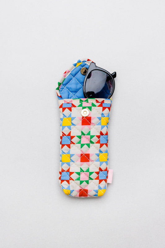 Sunglass Case, Quilted Blocks