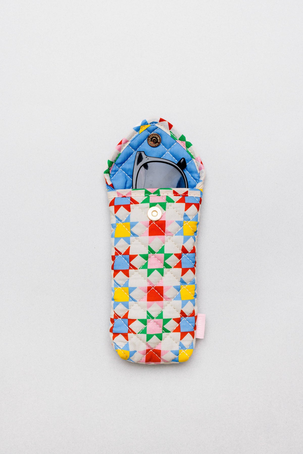 Sunglass Case, Quilted Blocks