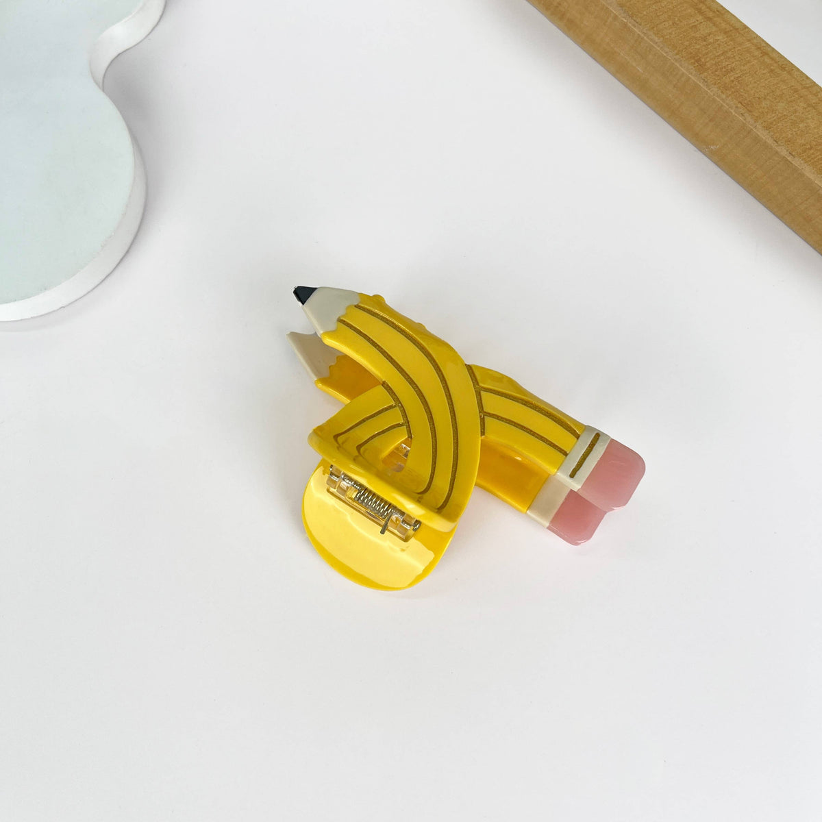 Acetate pencil hair claw clip: Blue