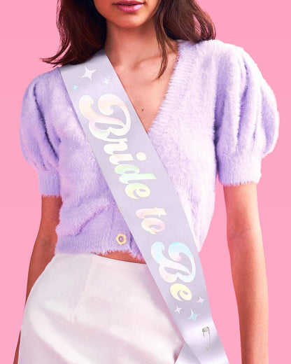 Bride Disco Sash, Bachelorette Party Accessory, Bridal Gift