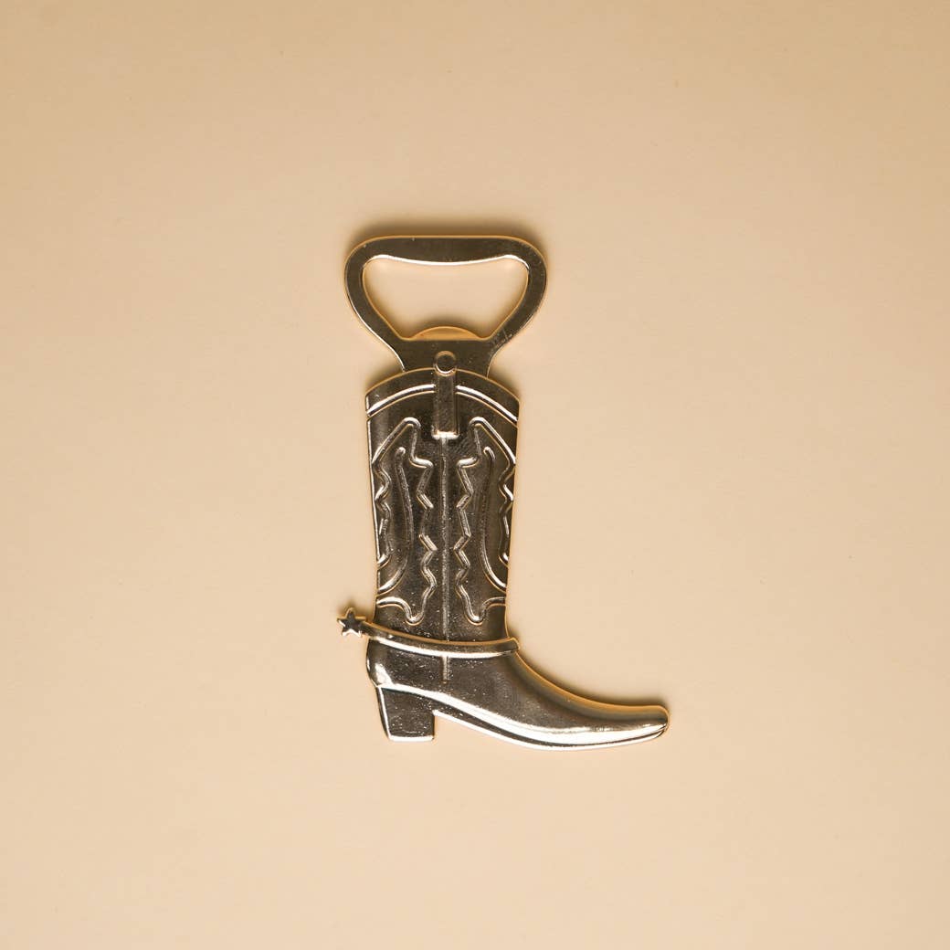 Cowboy boot bottle opener