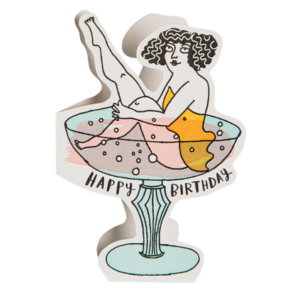 Birthday Cocktail | Cut-Out - Greeting Card