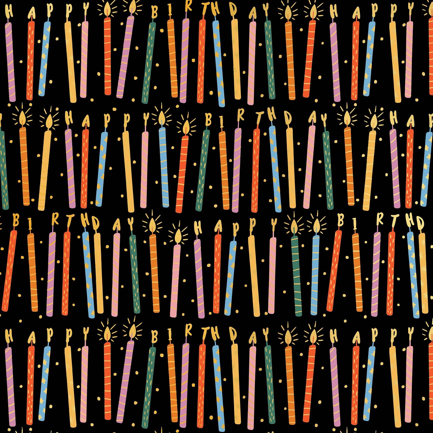 Birthday Candles - Gift Wrap Roll