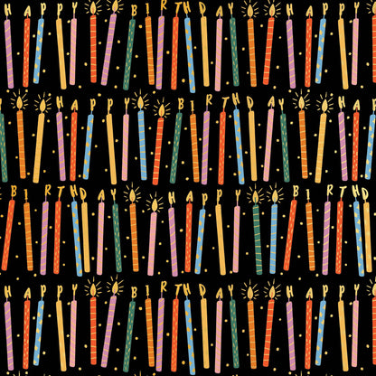 Birthday Candles - Gift Wrap Roll
