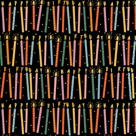 Birthday Candles - Gift Wrap Roll