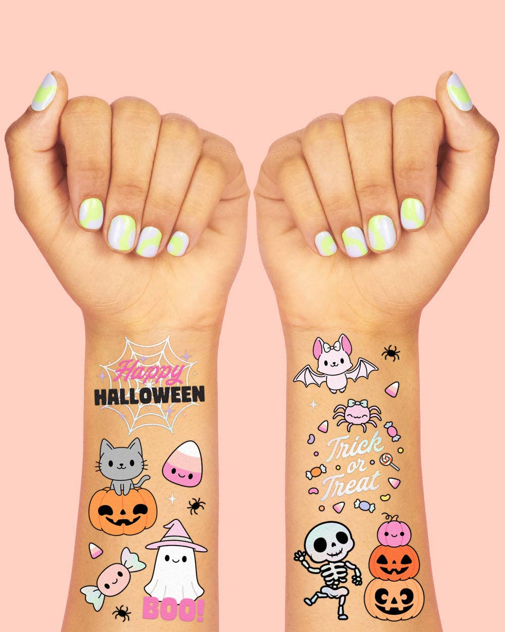 Pink Halloween Kawaii 50 Tattoos | kawaii, kids party