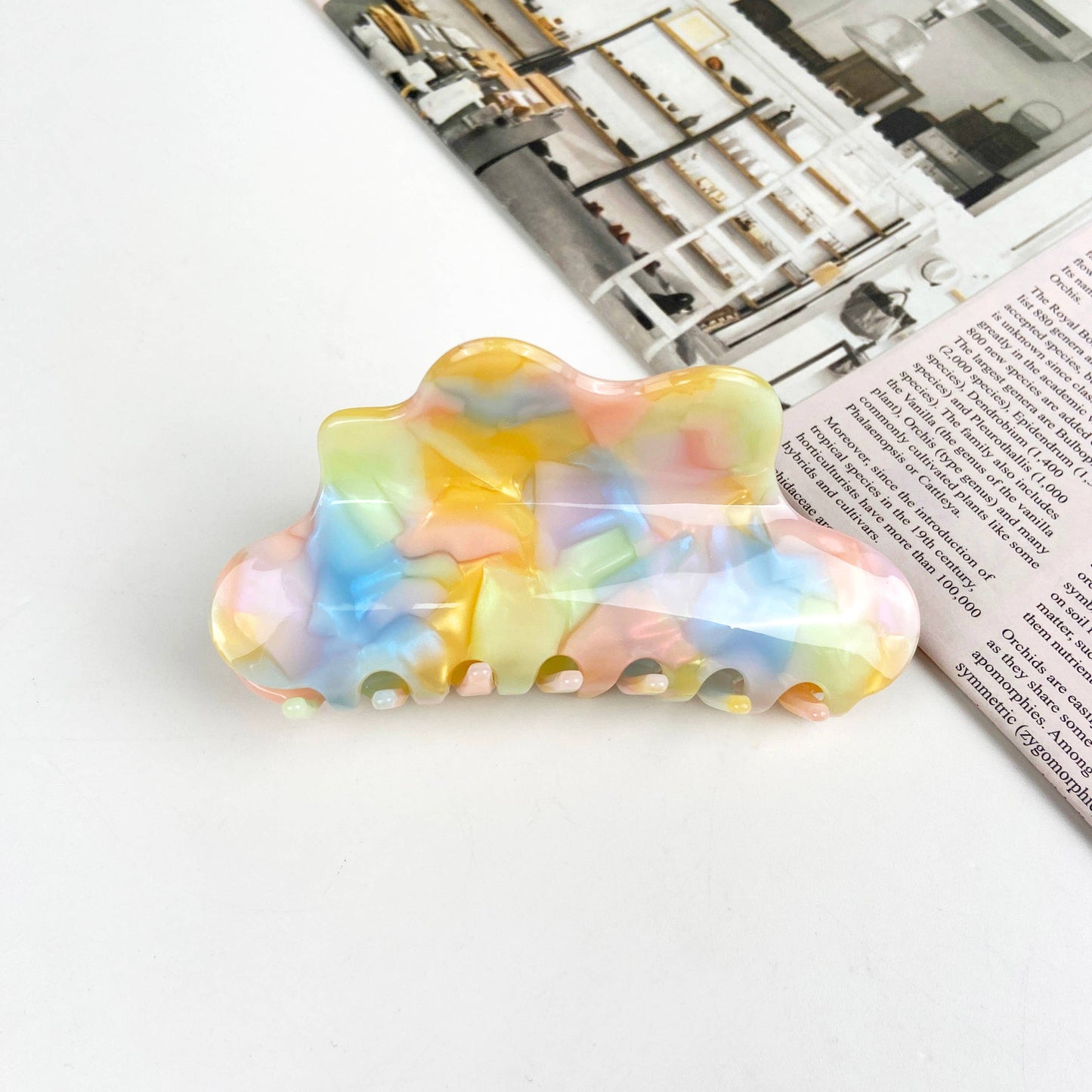 Acetate Colorful Claw Clip Cloud Hair Clips: B