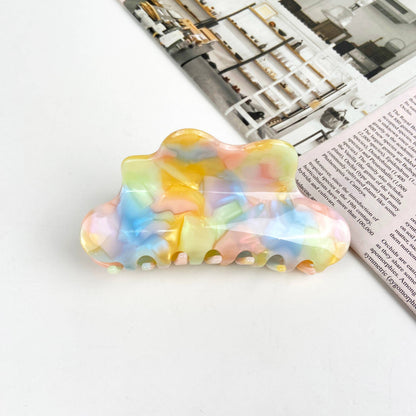 Acetate Colorful Claw Clip Cloud Hair Clips: B