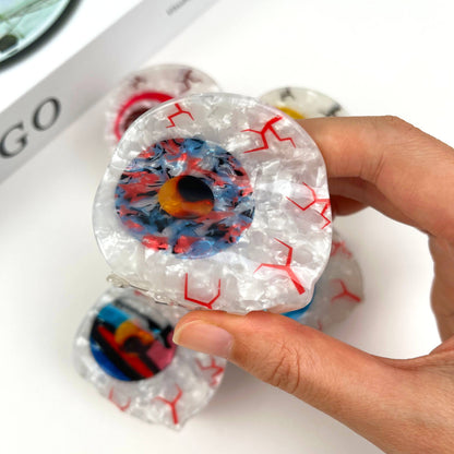 Personalized eyeball hair claw clip: C