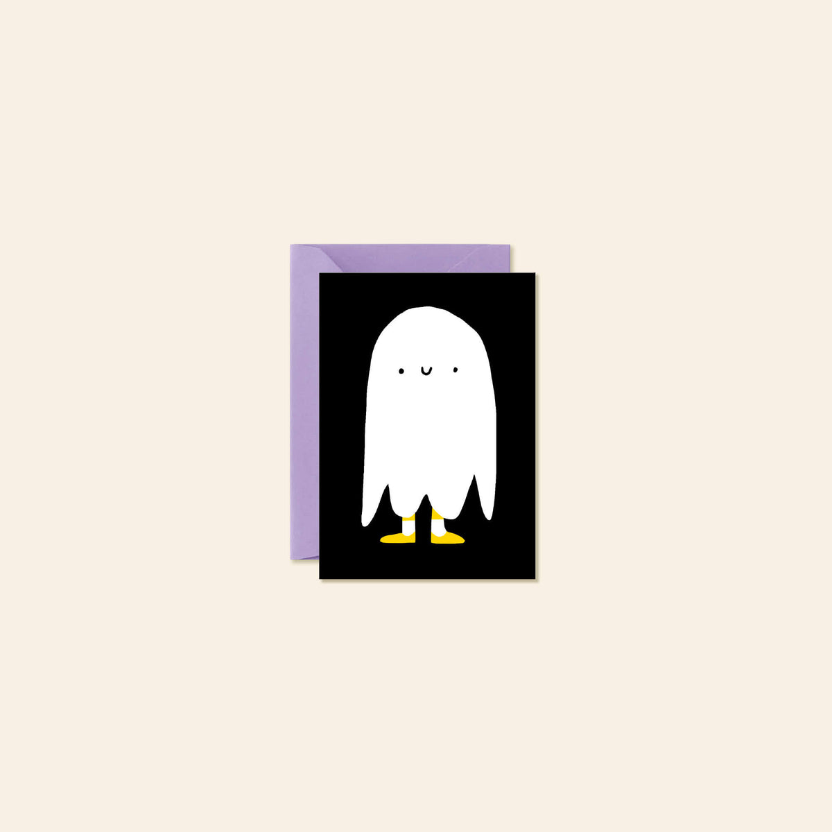 Smiley Ghost – Halloween Mini Note Card