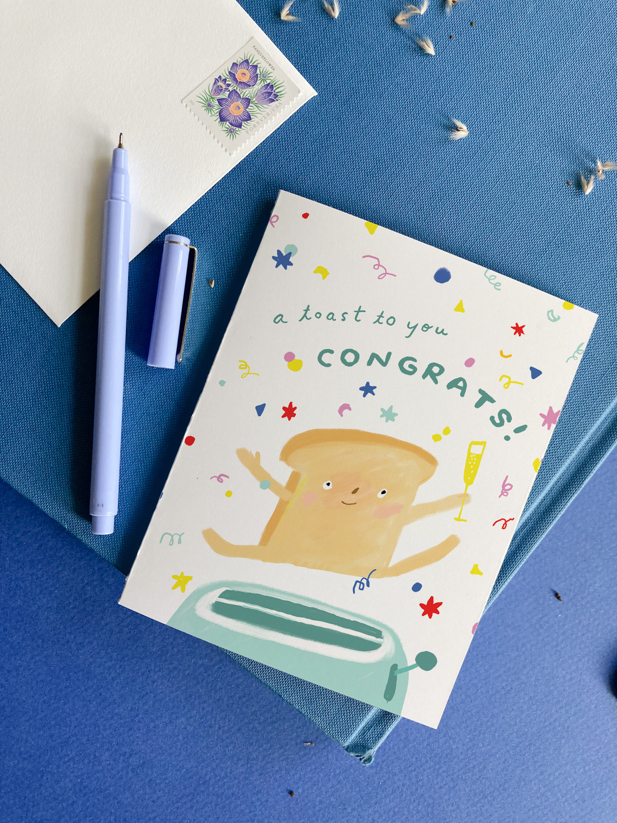 Toast Congrats – Food Pun Congratulations Card