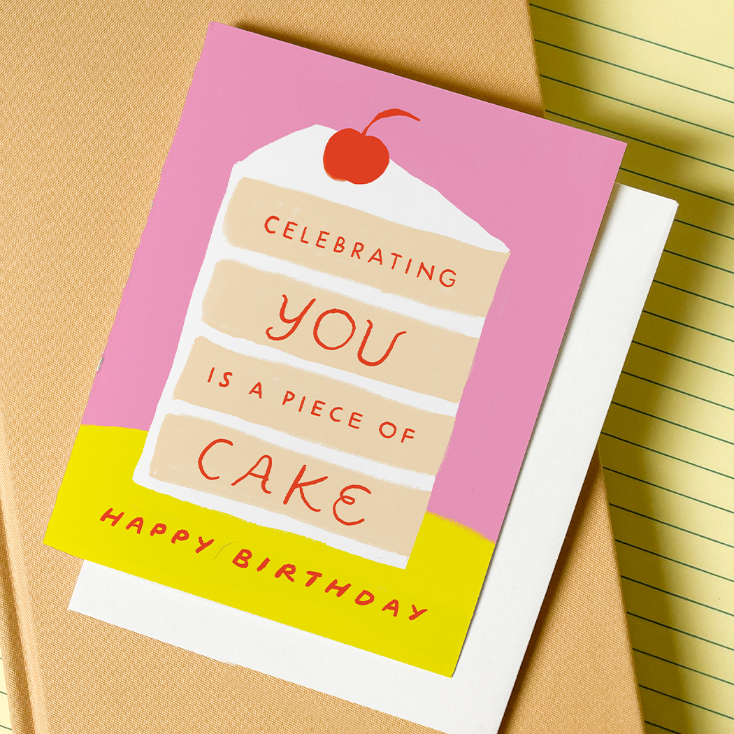 Piece of Cake – Food Pun Birthday Card