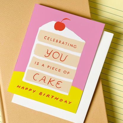 Piece of Cake – Food Pun Birthday Card
