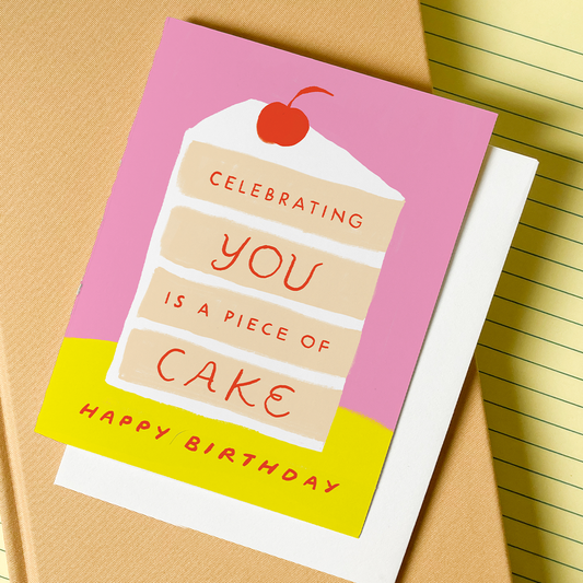 Piece of Cake – Food Pun Birthday Card