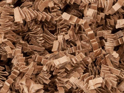 Crinkle Cut Paper Shred Small Packs: 1 Pack / 8 oz Bag / White & Iridescent