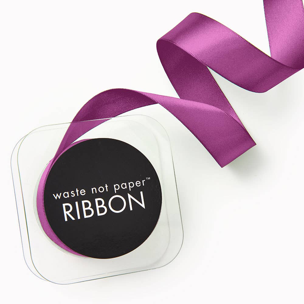 Satin Ribbon 1" Width: Raisin