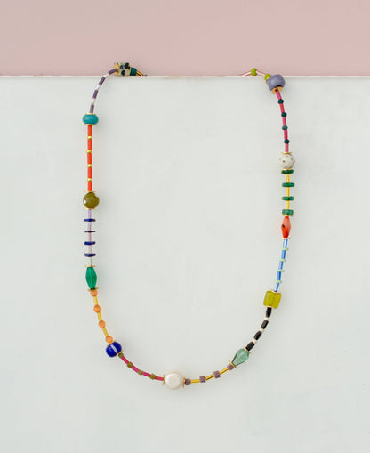 Colorful Beaded Seed bead Friendship Necklace