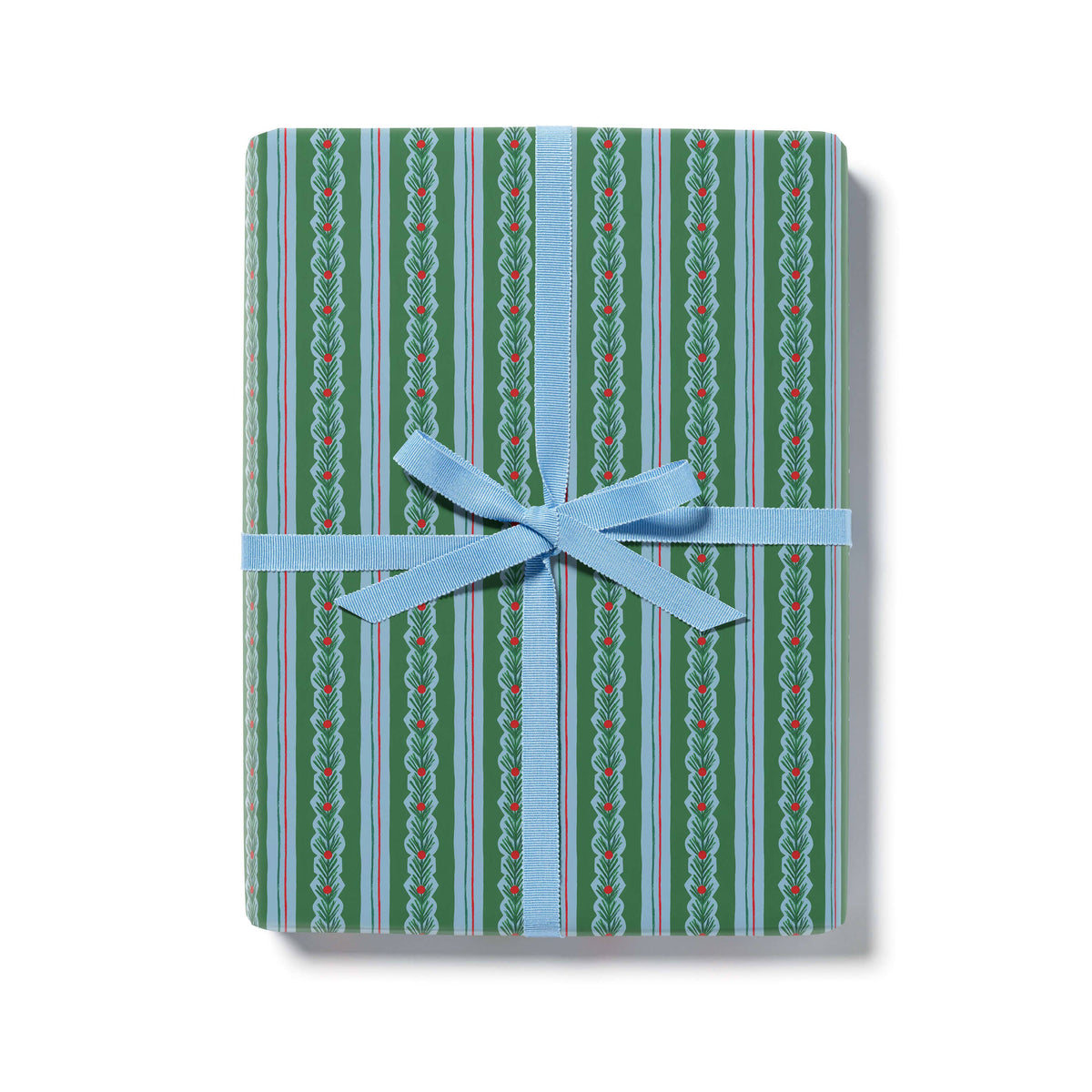 Cedar and Berry Stripe 10 ft wrap roll: 10 ft Roll