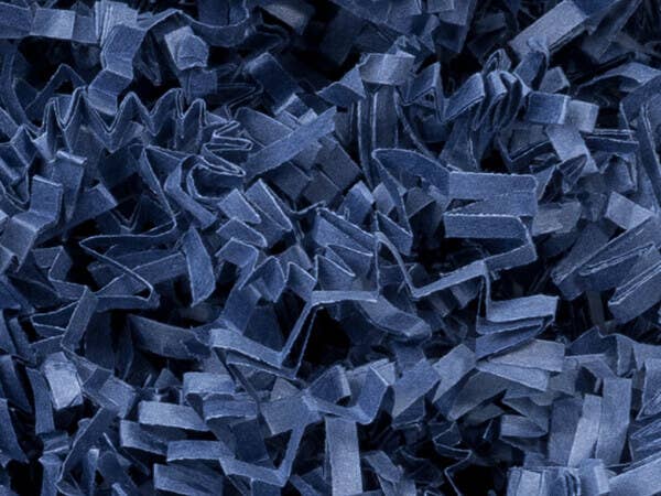 Crinkle Cut Paper Shred Small Packs: 1 Pack / 8 oz Bag / White & Iridescent