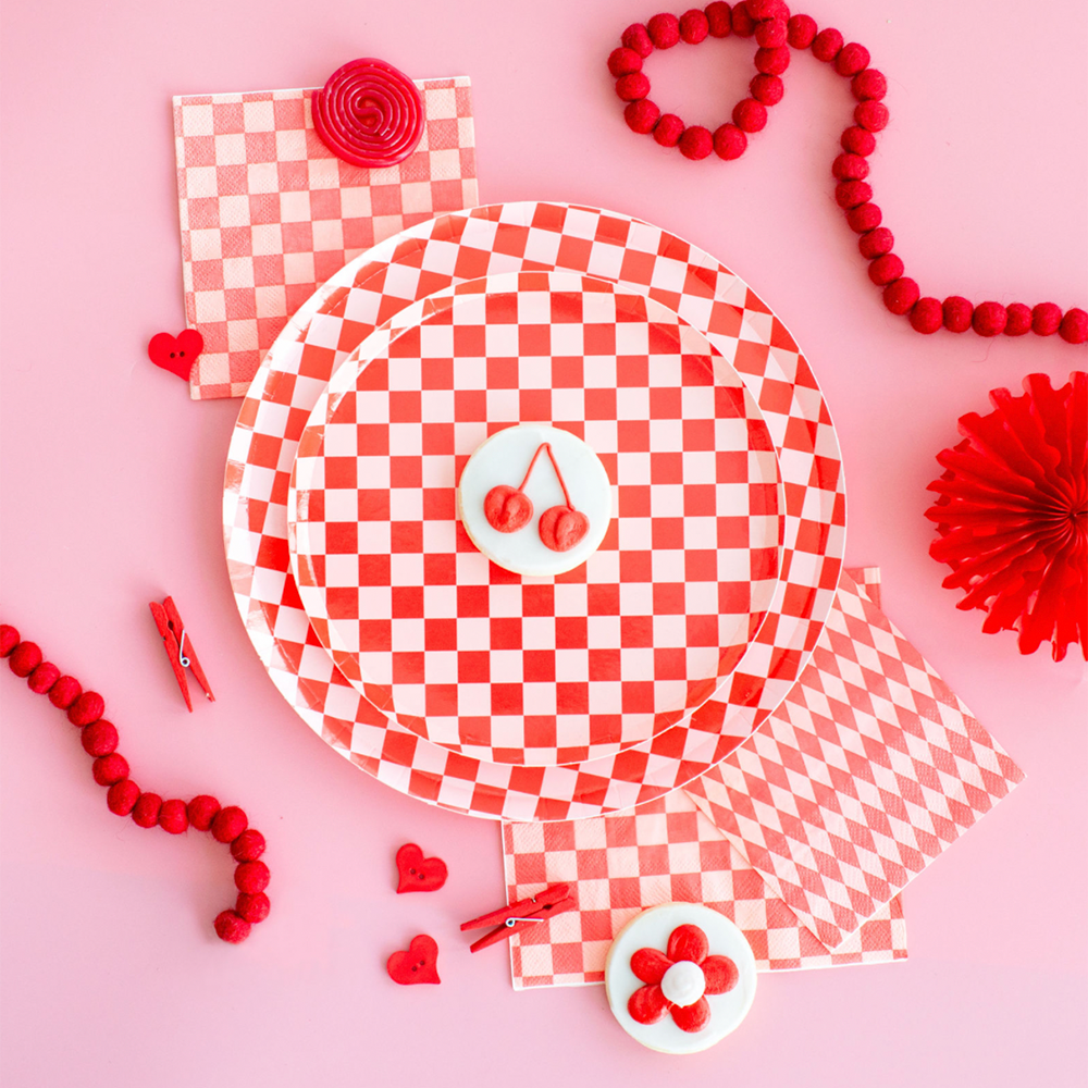 Check It! Dinner Plates - 8 Pk. - 11 Color Options: Dazzling Diamond