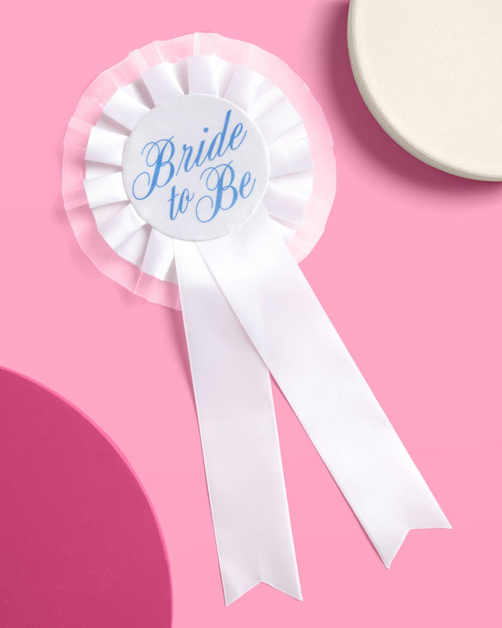 Xo, Fetti Bride Prize Ribbon | white, blue, bridal, glam