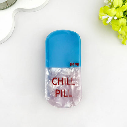 Sweet Dream Sleep Pill Acetate Hair Claw Clip: Light Green
