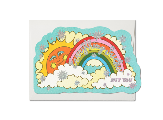 Everything Sucks love greeting card