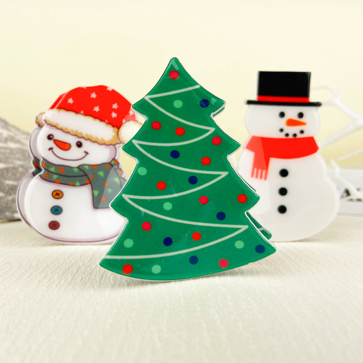 Christmas  Santa Hair Claw Clip,Christmas  tree Hair clip: B20-1-20