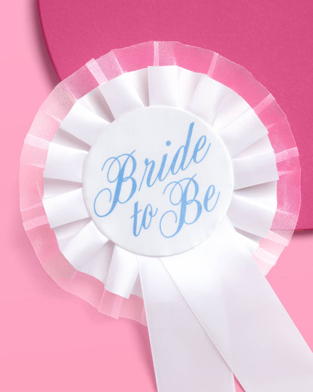Xo, Fetti Bride Prize Ribbon | white, blue, bridal, glam