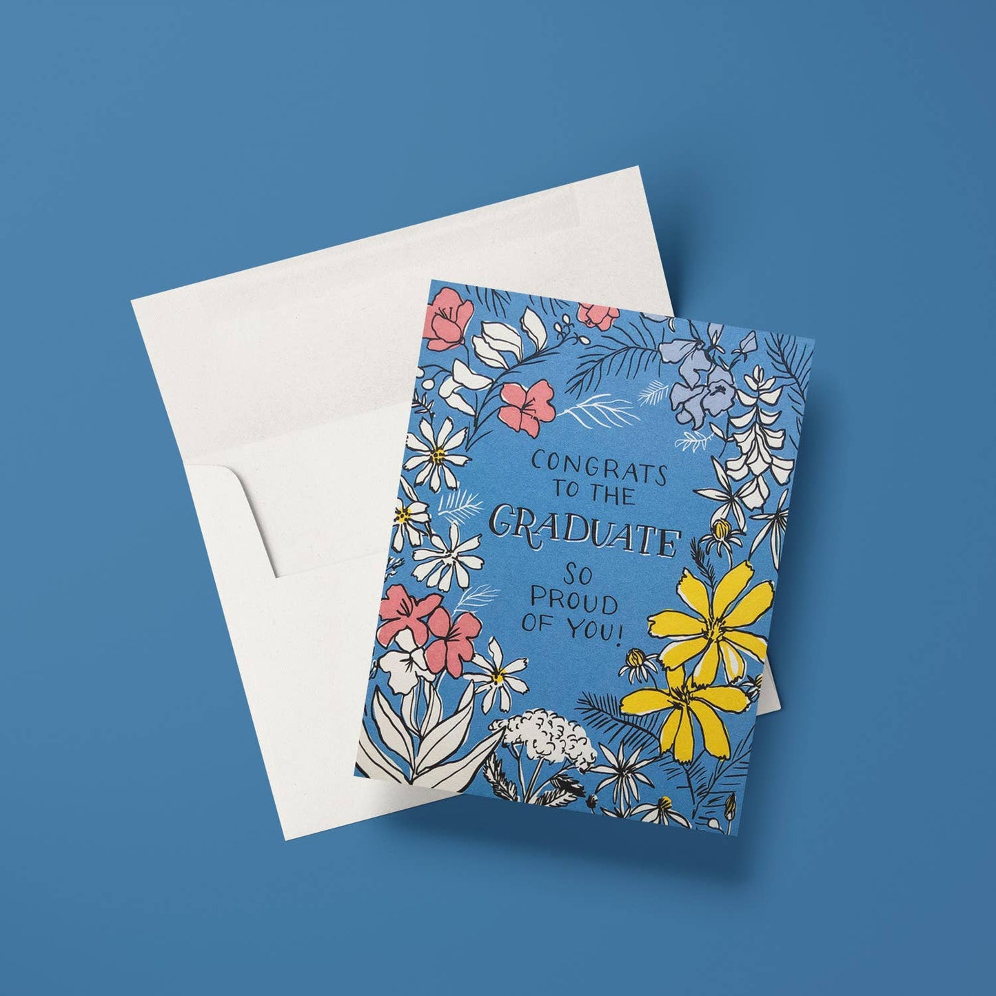 Floral Toile Graduate Greeting Card