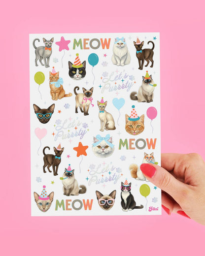 Cat Birthday Tattoos | kitty party, cat lover, meow