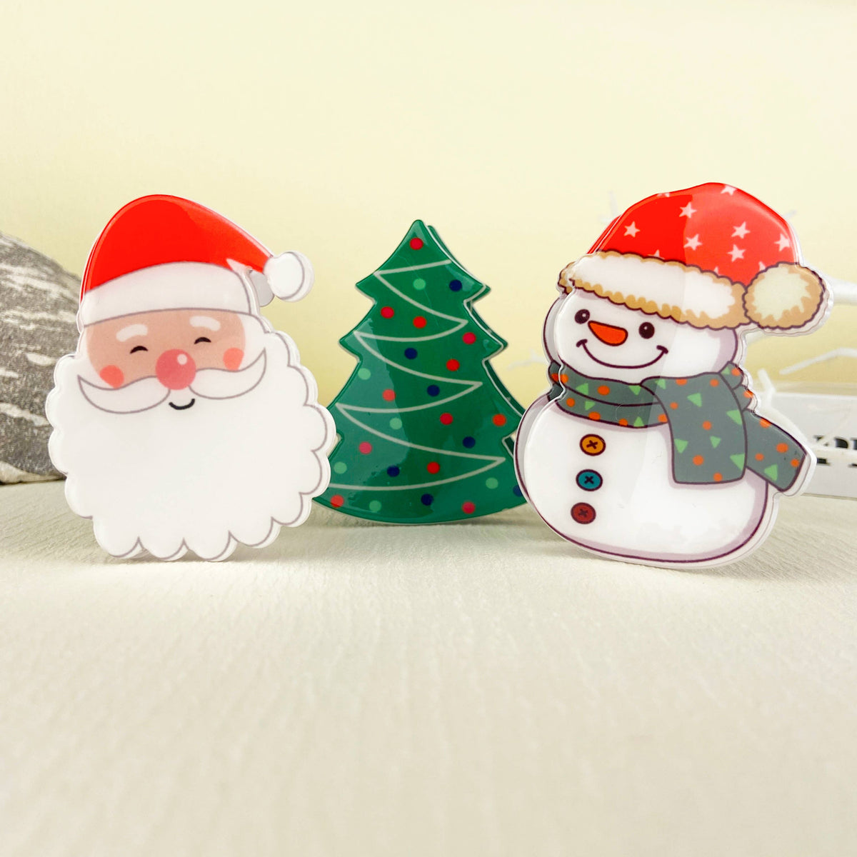 Snowman Hair Clip