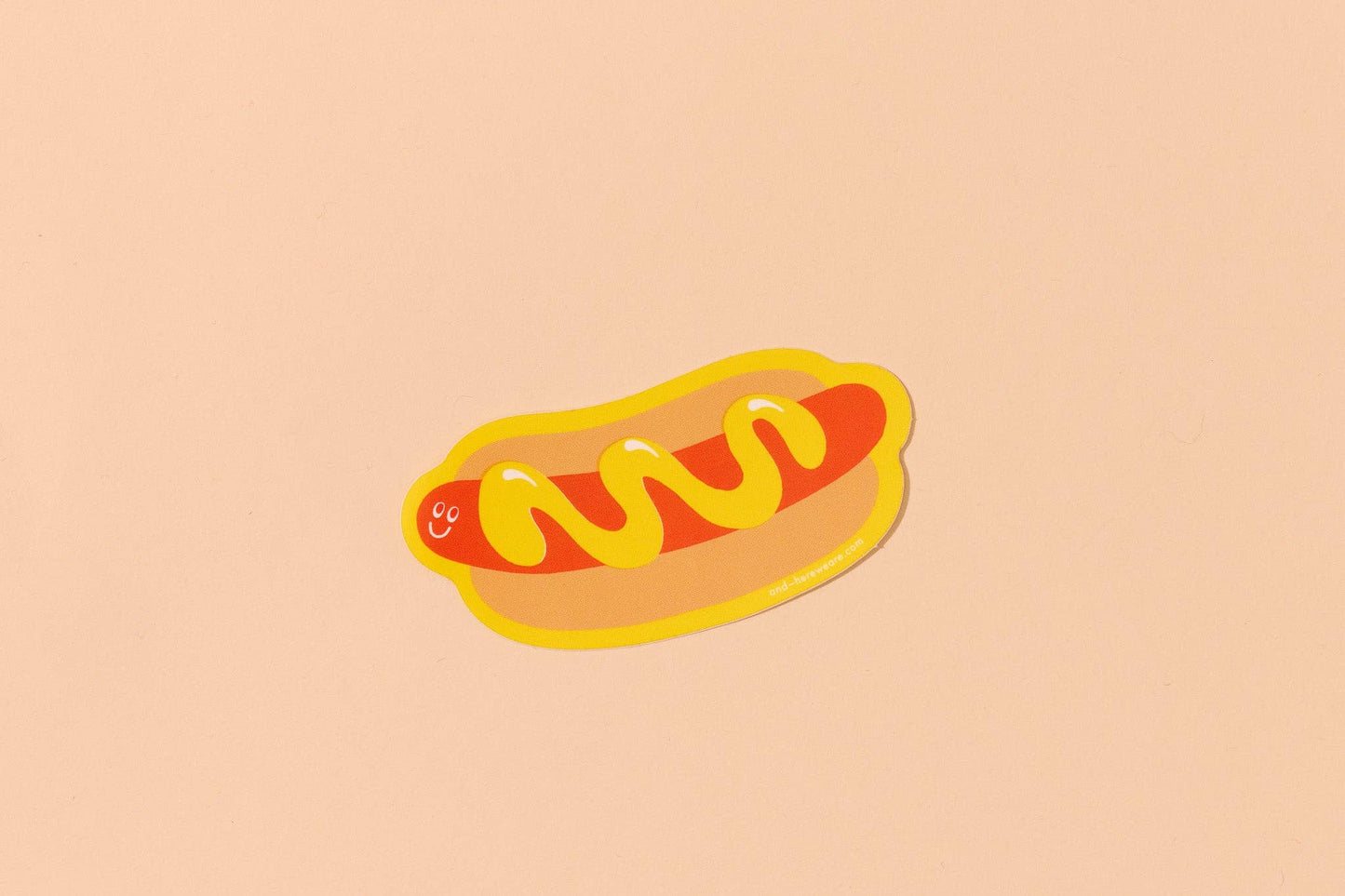 Vinyl Sticker—Hot Dog (Smiley, Summer, Food, Trend)