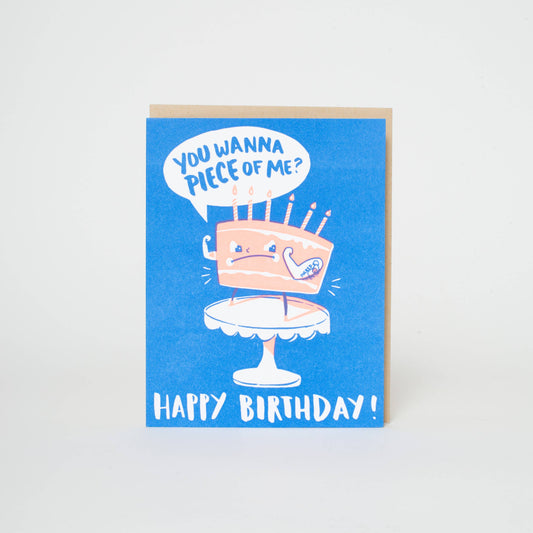 Yolked Birthday Cake Greeting Card by Hello!Lucky