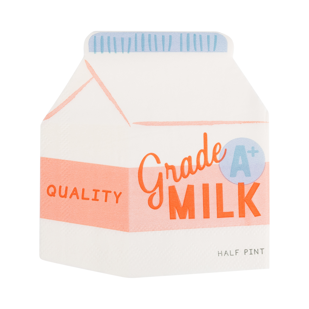 Milk Carton Cocktail Napkin Set