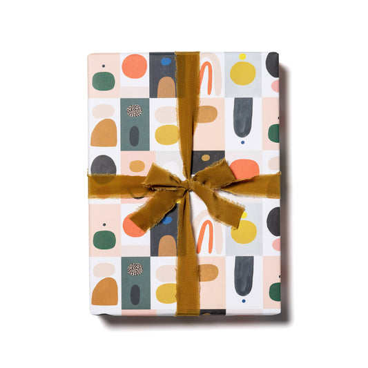 Color Block wrapping paper: Flat sheets