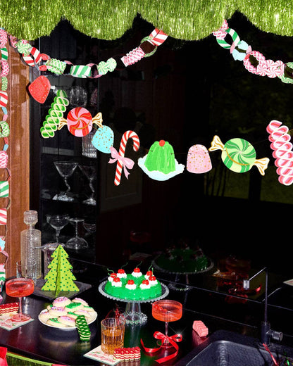 Xo, Fetti x ban.do Candy Banner | holiday garland, christmas
