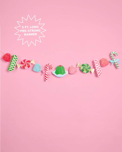 Xo, Fetti x ban.do Candy Banner | holiday garland, christmas