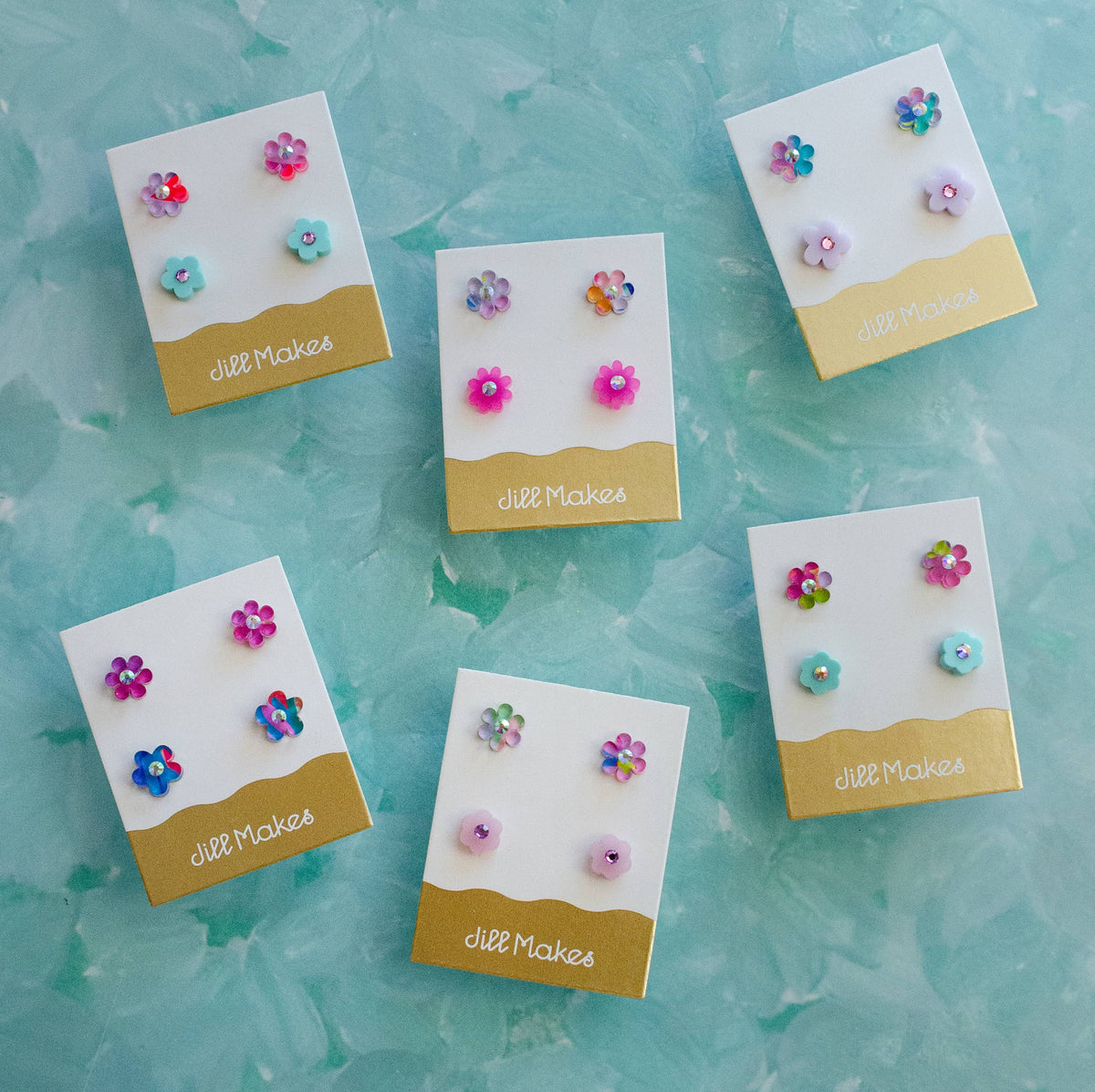 Mini Blooms – Assorted Flower Stud Earrings