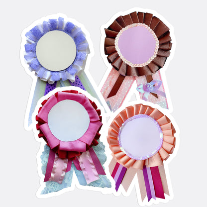 Award Ribbon Gift Tag Stickers