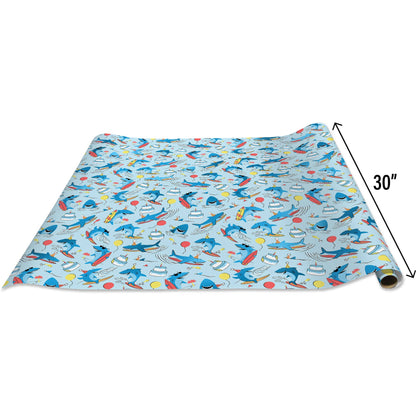 Surfing Sharks - Gift Wrap Rolls