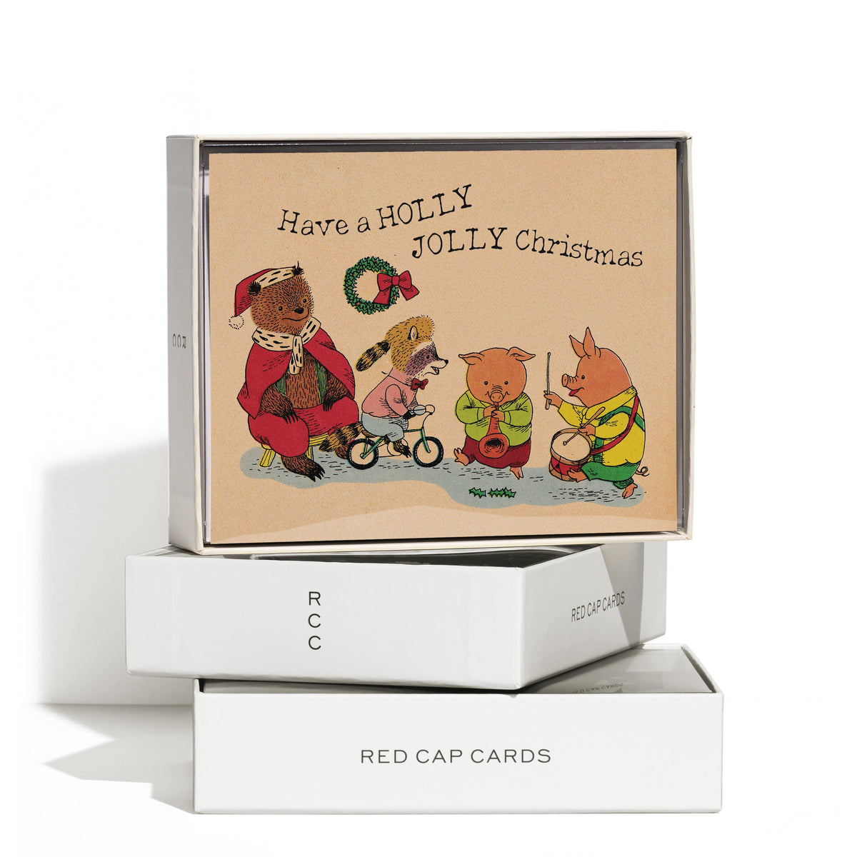 Holly Jolly greeting card: Single