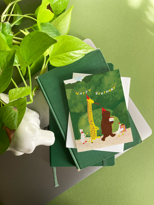 Birthday Parade – Woodland Animal Birthday Card