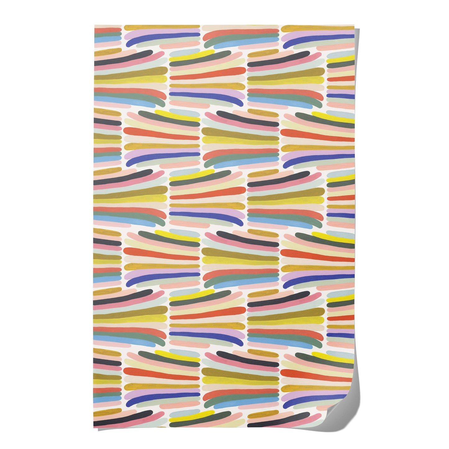 Rainbow Stripes wrapping paper: Flat sheets