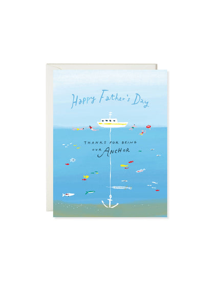 Anchor Dad – Father’s Day Card | Nautical Father’s Day Card