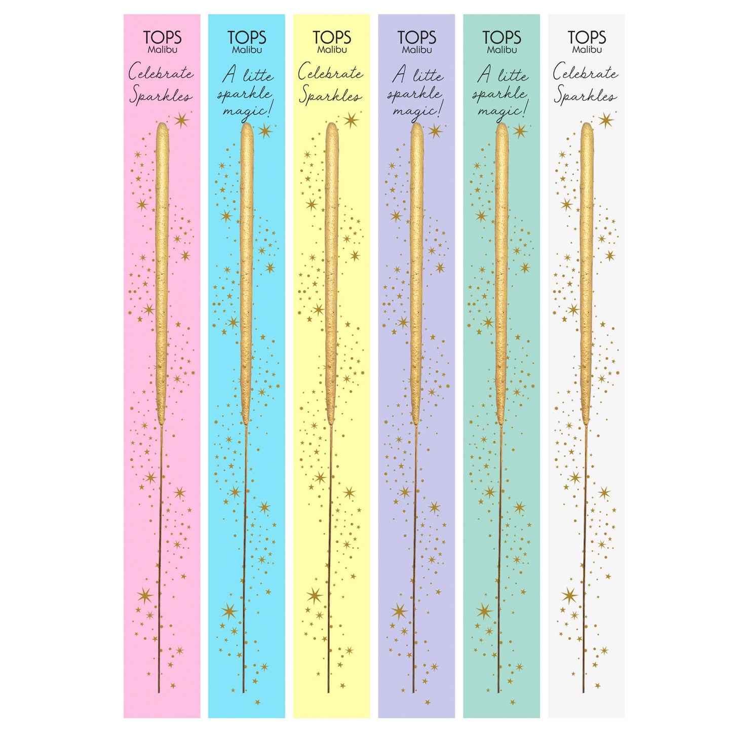 6.75" Wish Sparkler Candle - Gold