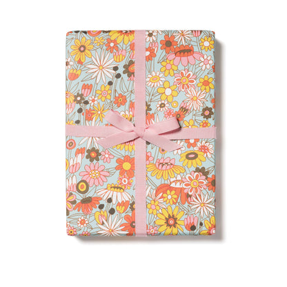 Groovy Bloom wrapping paper