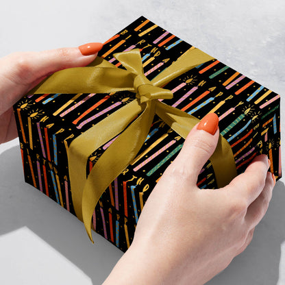 Birthday Candles - Gift Wrap Roll